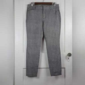 Old Navy Black and White Herringbone Pixie Pants 12P